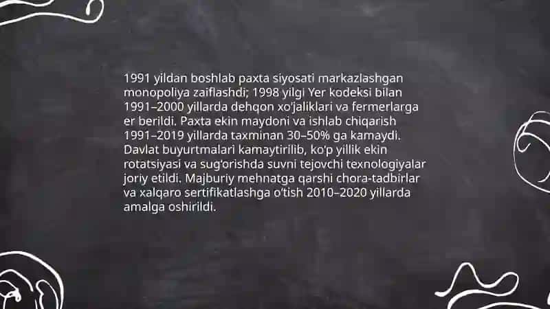 Mulkchilik islohotlari va fermer hamda dehqon xoʻjaliklarining shakllanishi 4