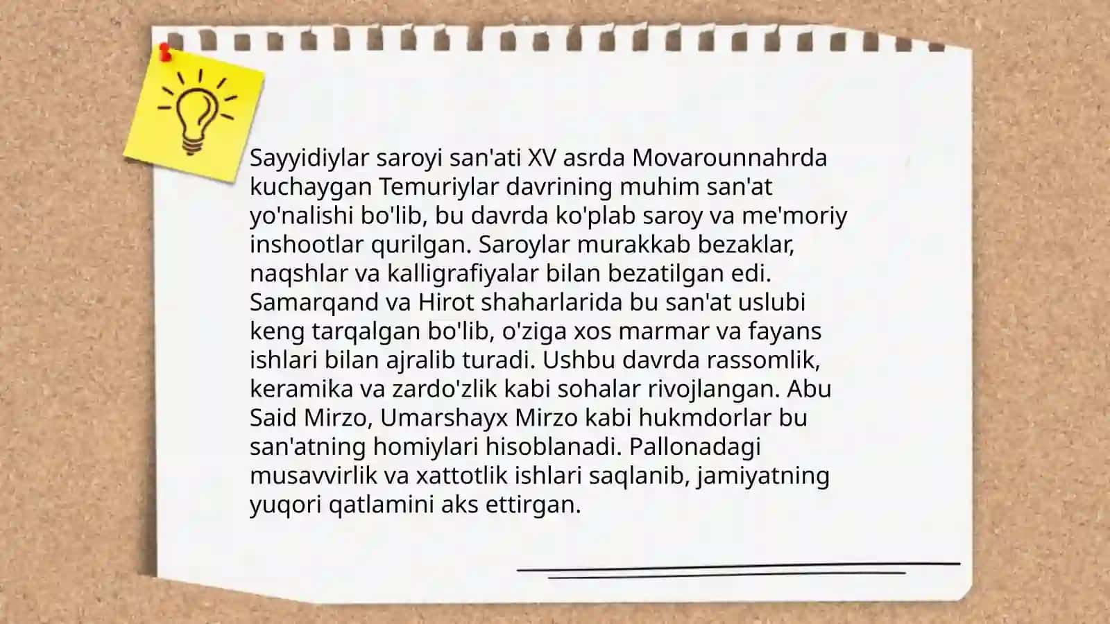 Amir Temur va Temuriylar davri madaniyati va sanʼati 4