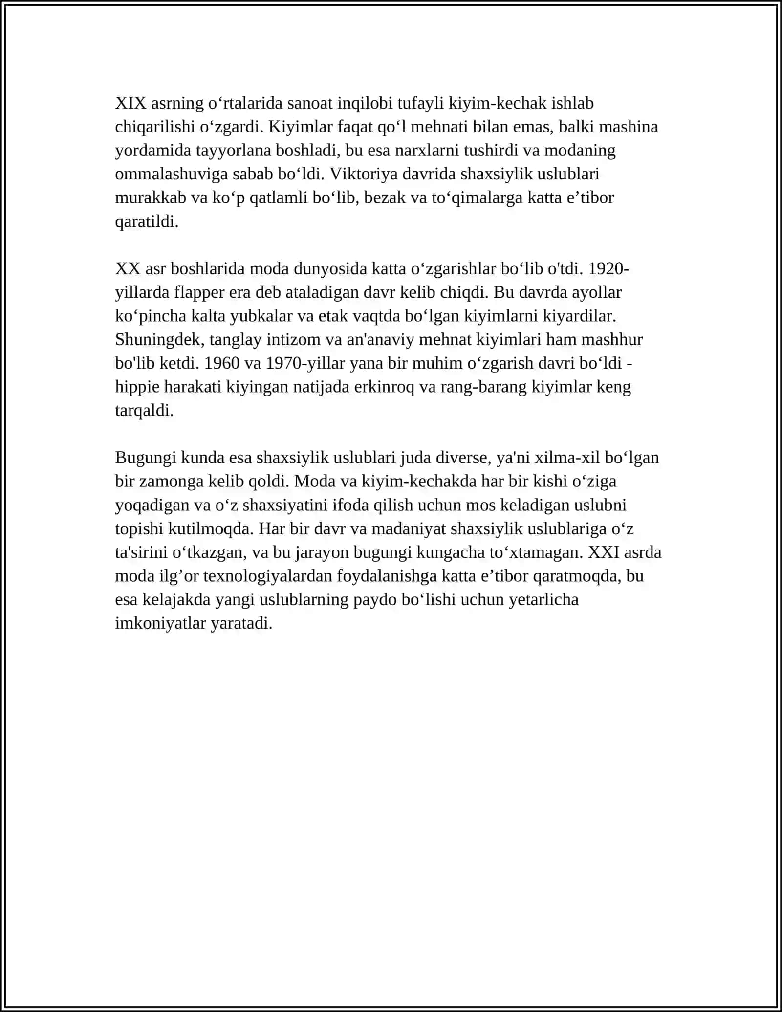INDIVIDUALLIK USLUBLARI 4