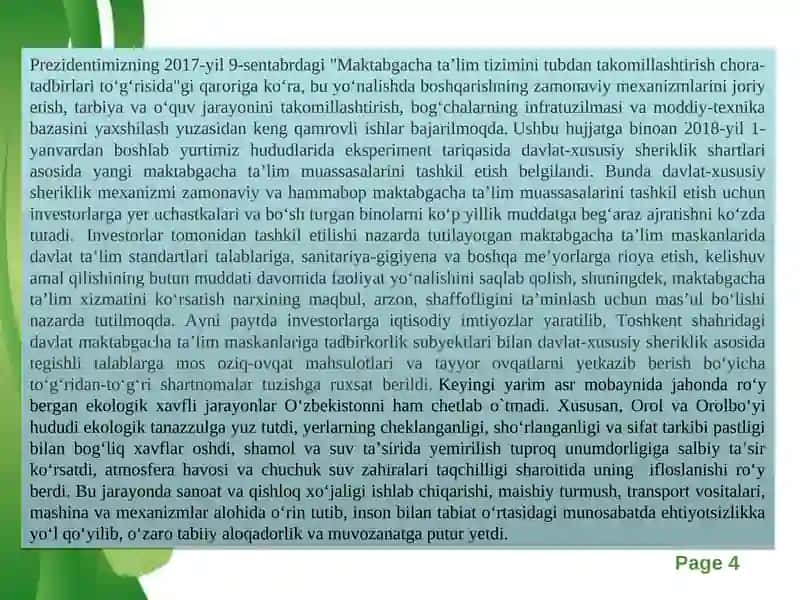 Maktabgacha yoshdagi bolalarda ekologik ta’lim va madaniyatni tarbiyalashga innovatsion yondashuv. 4