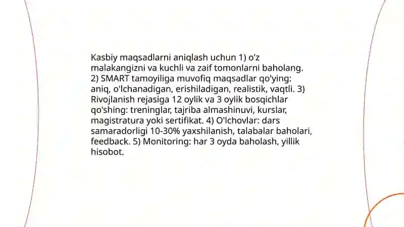 O'zimizdan boshlaymiz: o'qituvchilarga tavsiyalar 4