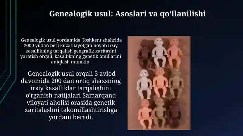 Odam genetikasi va uning uziga xos tamonlari 4