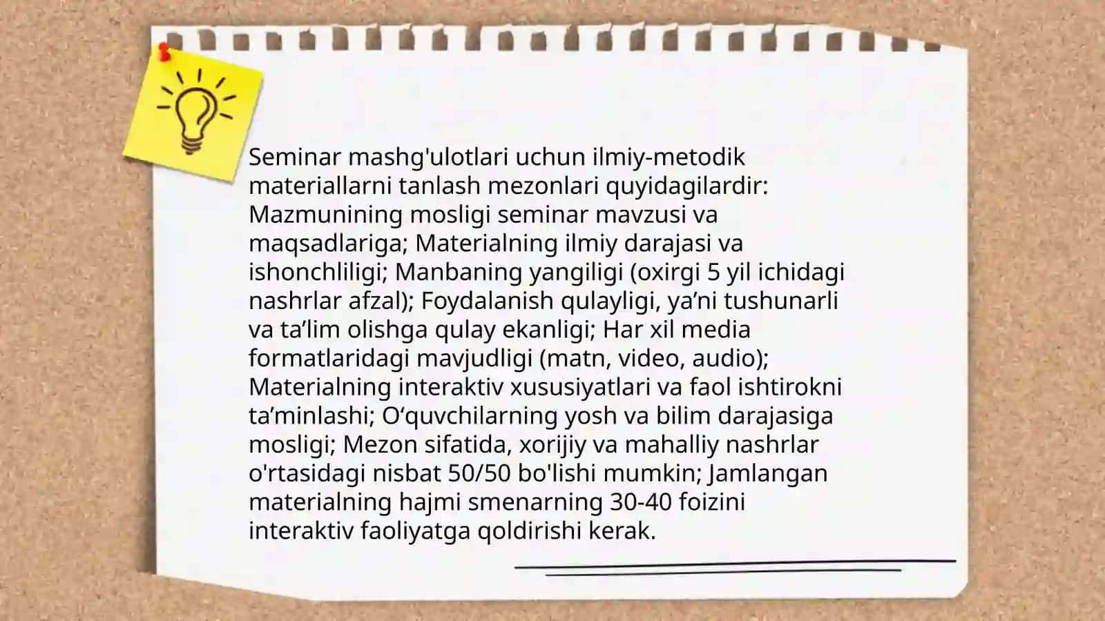 Seminar mashgʻulotlarida tayyorlanishda ilmiy metodik manbalardan foydalanish 4