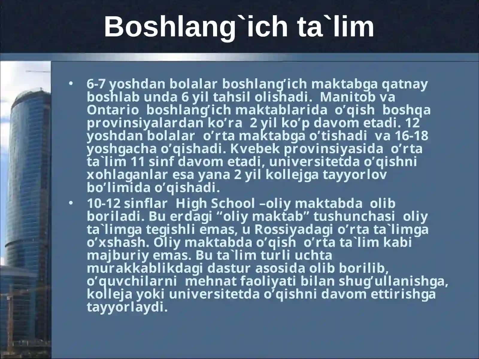 Kanada ta`lim tizimi 4