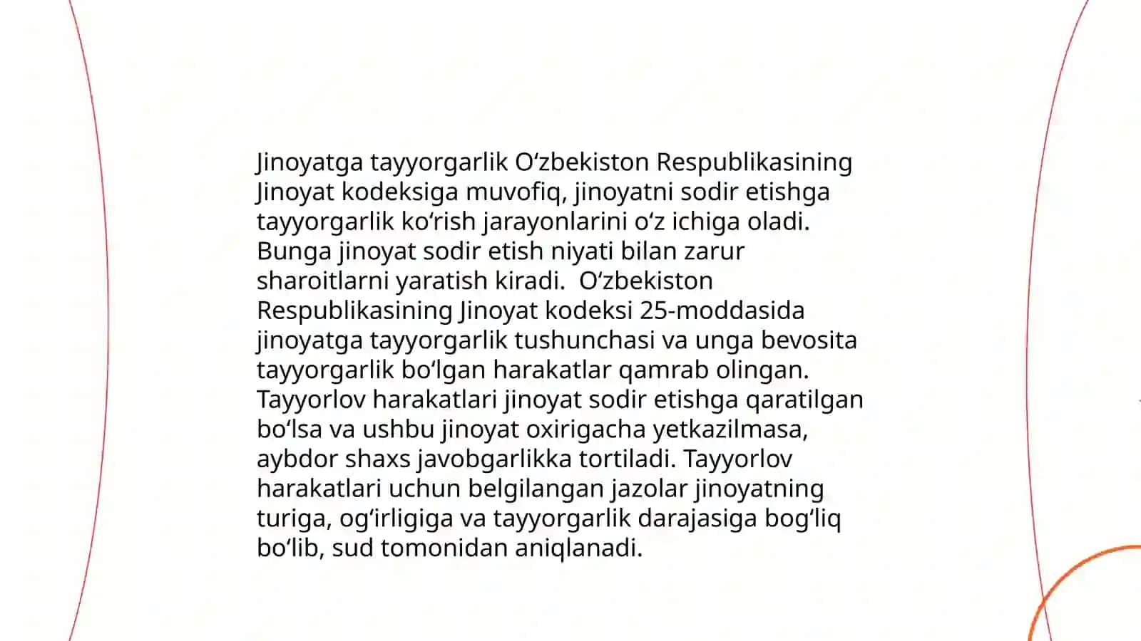 Jinoyatga tayorgarlik ko‘rish tushunchasi 4