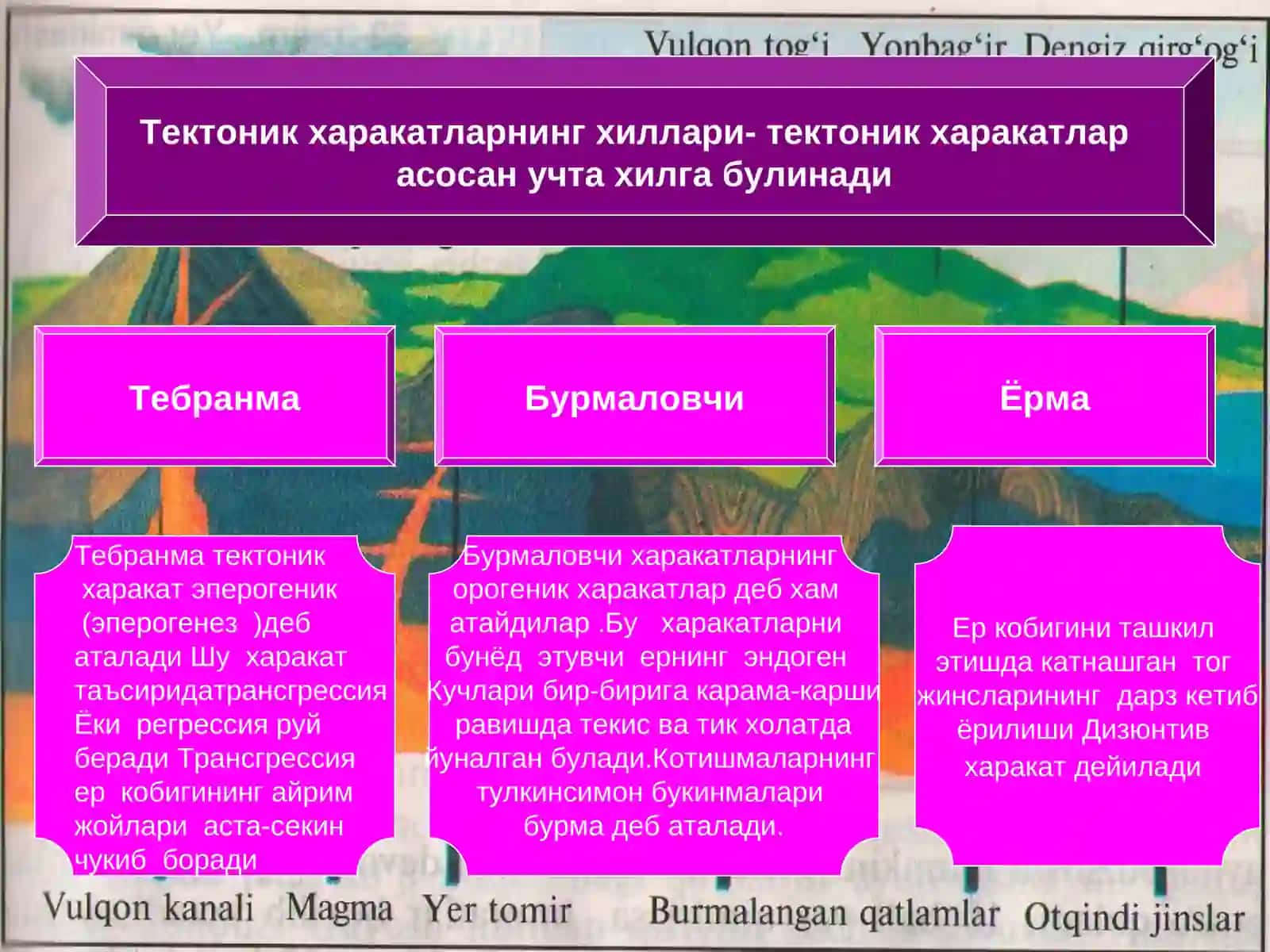 Tektonik jarayonlar 4