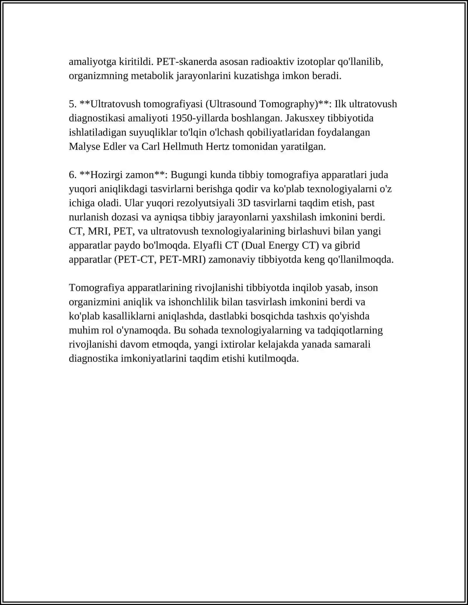 TIBBIY TOMOGRAFIYA APARATLARINIG ISHLASH PIRINDIPLARI 4