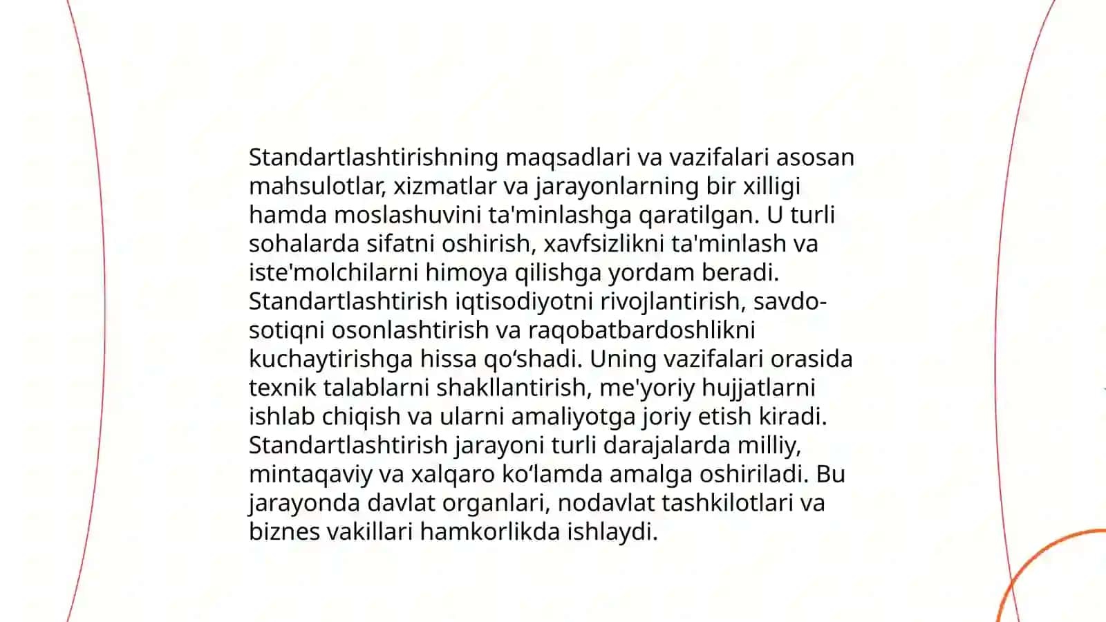 Kompleks standartlashtirish va o'zaro almashinuvchanlik 4