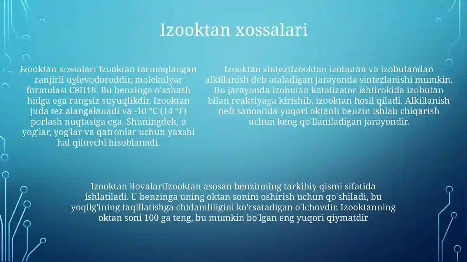 Izooktan Sintezi 4