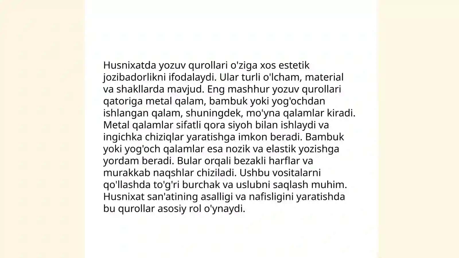 Husnixat Yozuvi 4