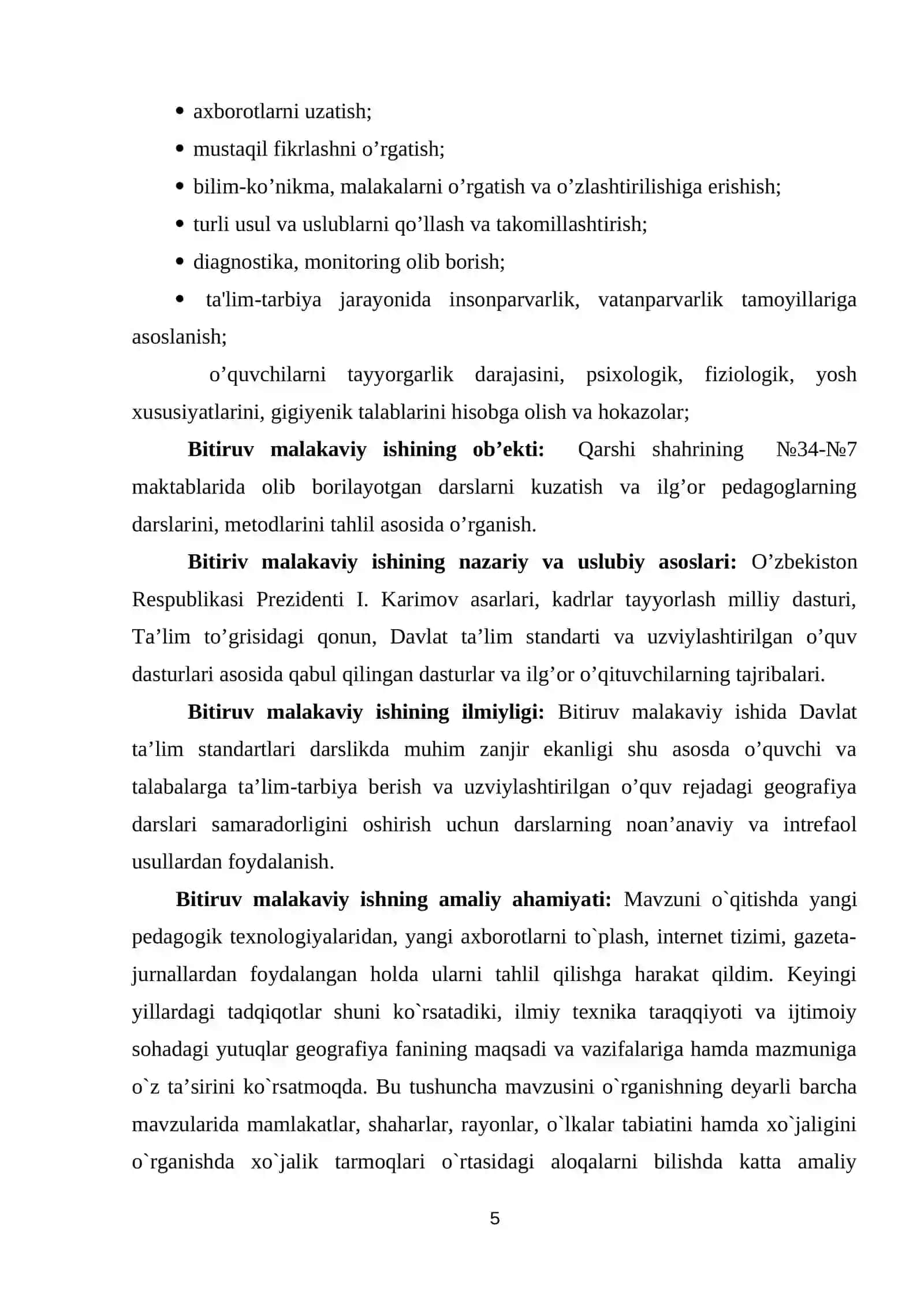 MIRZACHO`L TABIIY- GEOGRAFIK RAYONI MAVZUSINI O`QITISHDA PEDAGOGIK TEXNOLOGIYALARNI NG AHAMIYATI 4