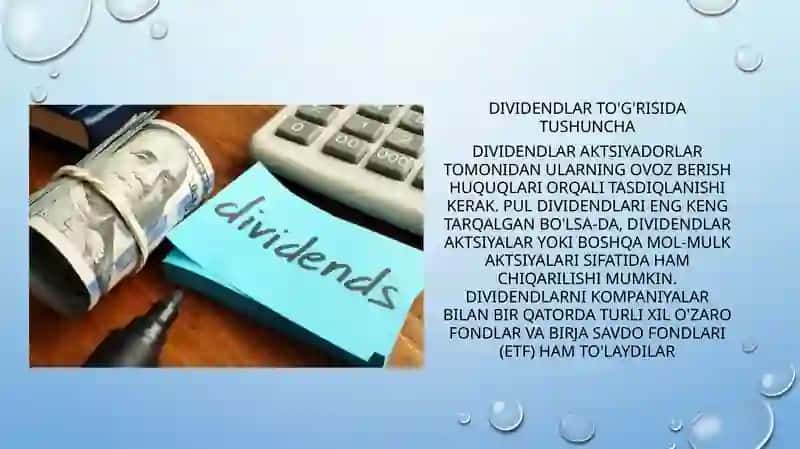 Korporativ boshqaruv: dividendlarni to'lash tartibi va ulanish gadoir cheklovlar 4