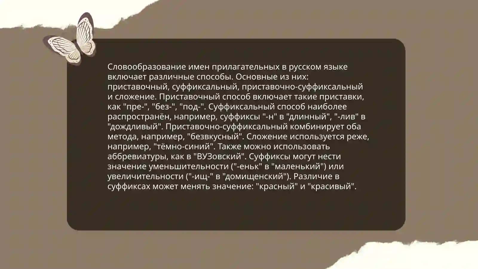 Имя прилагетельное как часть речи. Человек и его характер 4