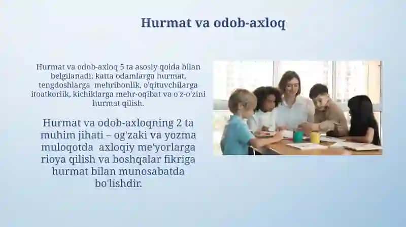 O'qituvchi va O'quvchilar O'rtasidagi Muloqot Qoidalari 4