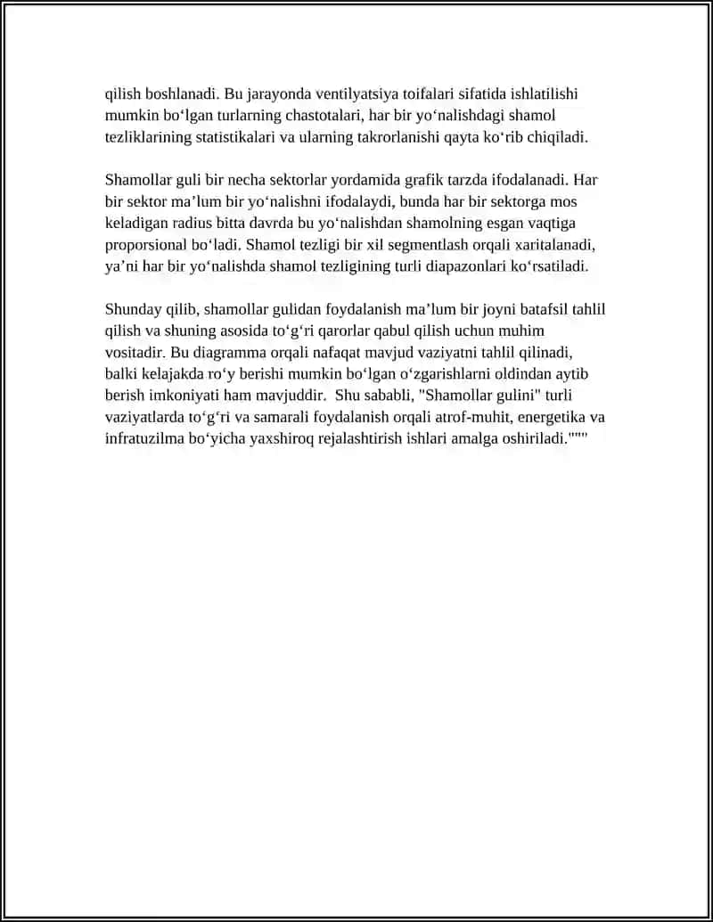 BELGILANGAN JOY UCHUN SHAMOLLAR GULINI TUZISH VA UNDAN MAZKUR VAZIYATDA FOYDALANISH 4