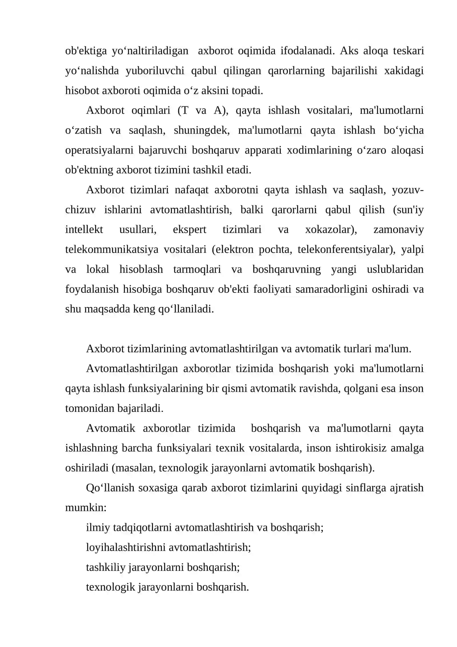 SOHA AXBOROT TEXNOLOGIYALARI VA ULARDAN FOYDALANISH 4