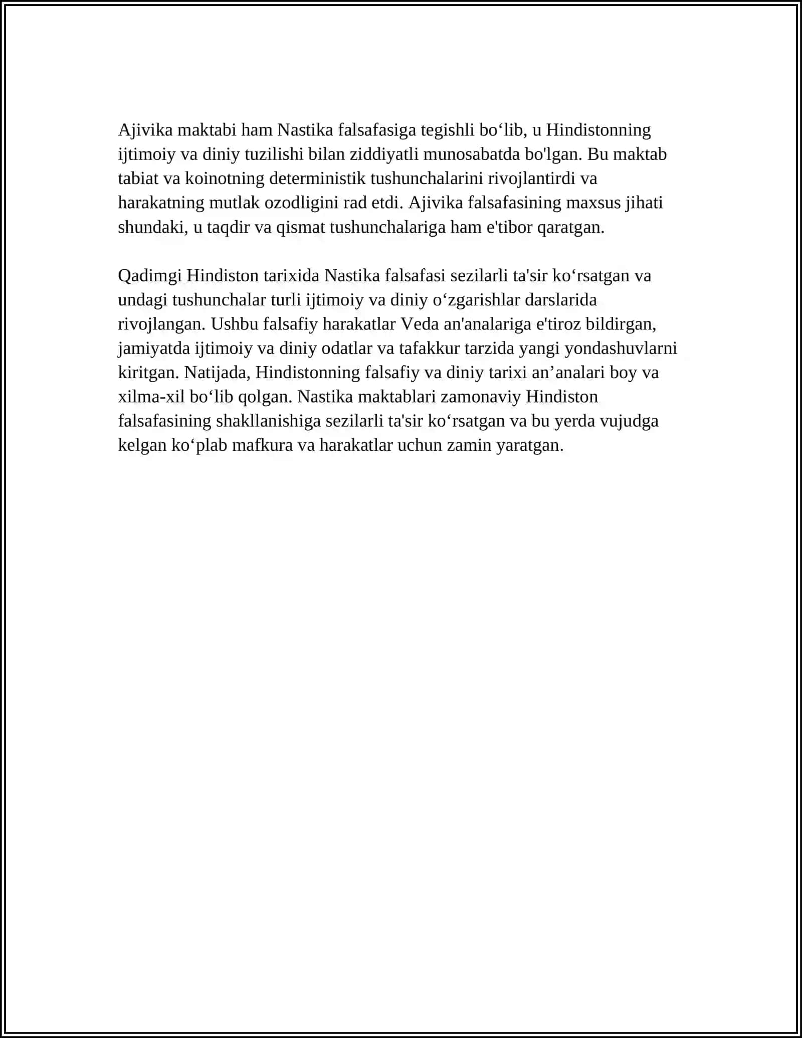QADIMGI HINDISTONDA FALSAFANING SHAKLLANISHI (NASTIKA) 4