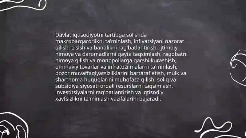 Iqtisodiyotni tartibga solishning bozor va davlat mexanizmlari 4