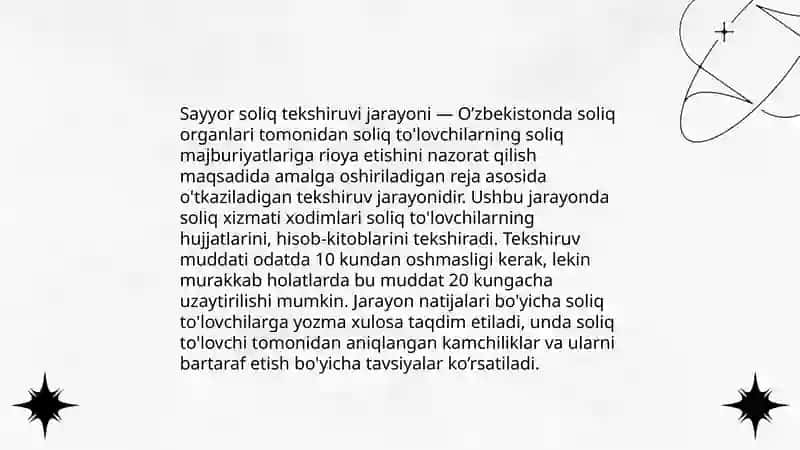 Sayyor soliq tekshiruvi 4