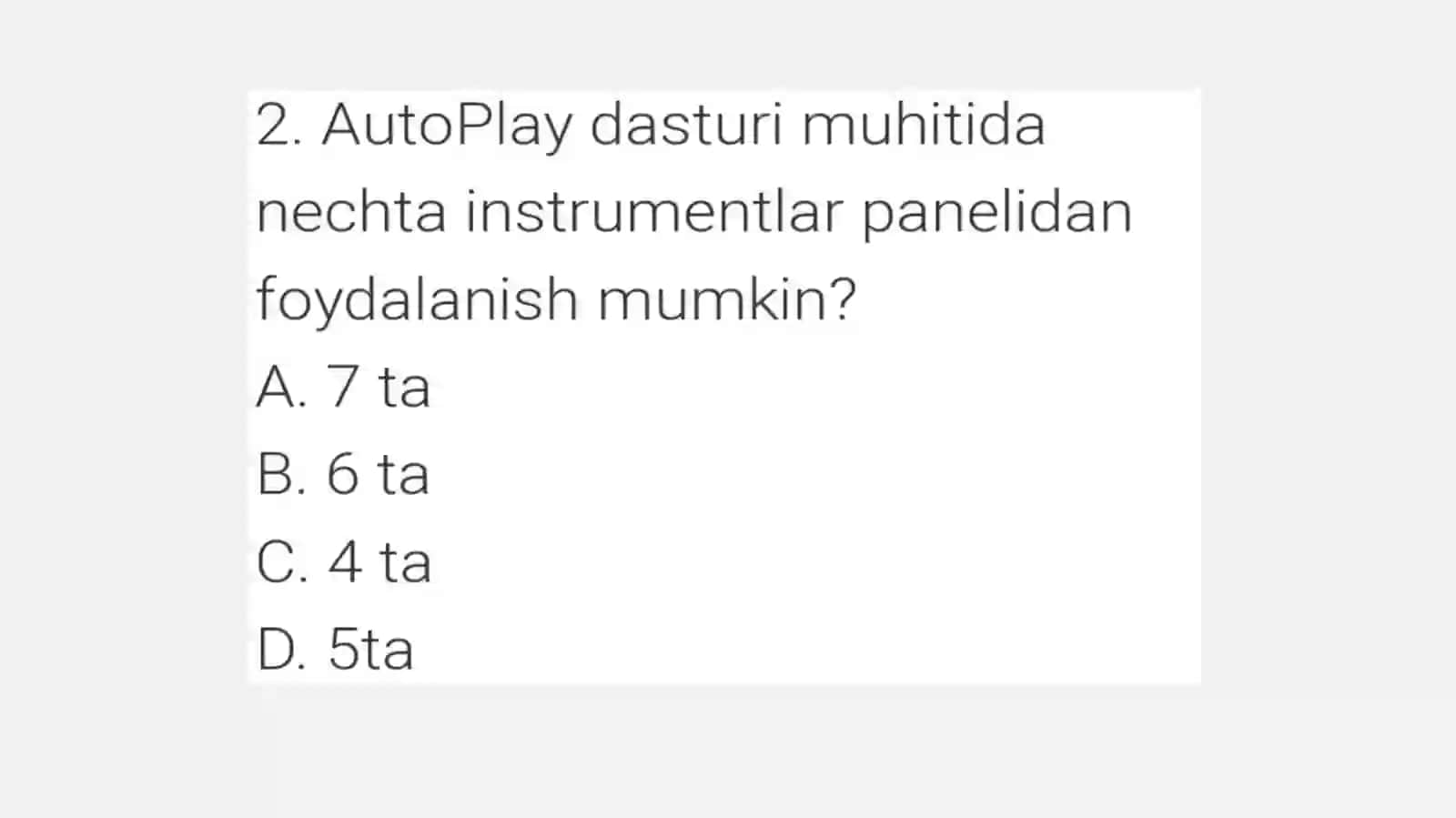 Qoʻysinov Jasurbekning axborot texnologiyalari fanidan 15 mustaqil talim 4