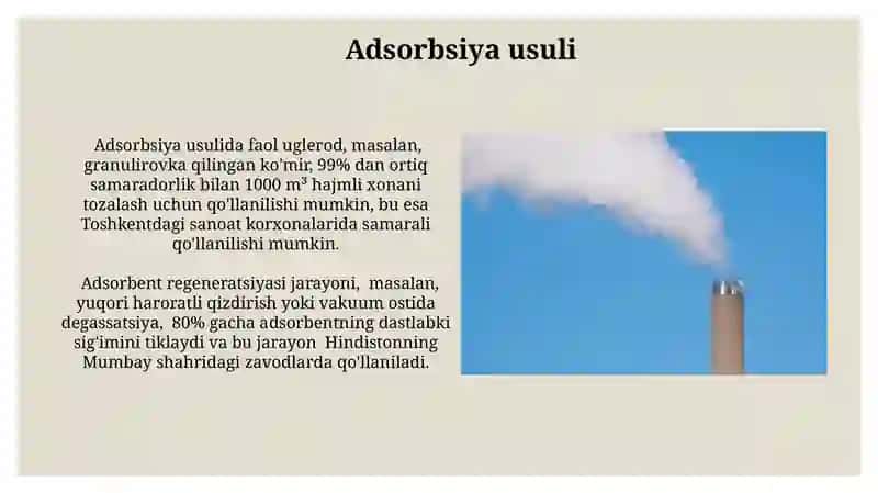 Zararli Gazlardan Regenerativ Usullar Yordamida Havoni Tozalash 4