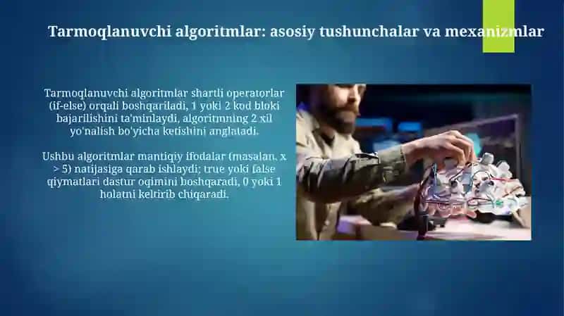 Tarmoqlanuvchi algoritmlar orqali energetika masalalarini yechish 4