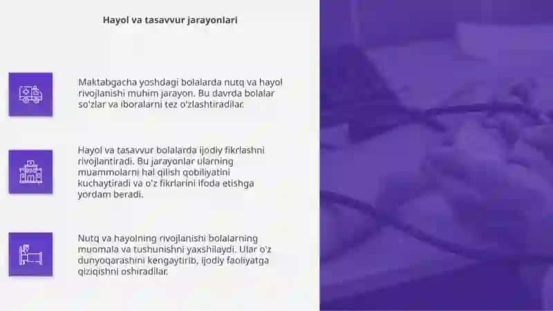 Maktabgacha yoshdagi bolalarda nutq va hayolning rivojlanishi 4