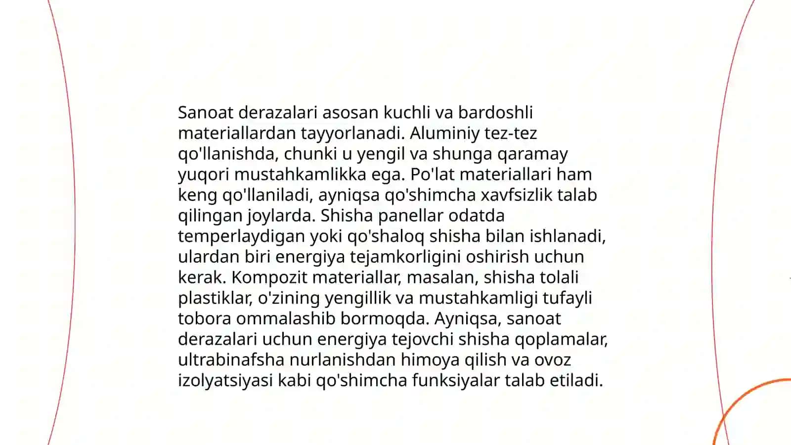Sanoat binolari eshik va derazalari,,Sanoat qurilishi asoslari" fanidan mustaqil ish 4