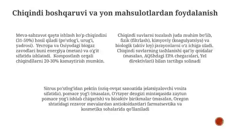 Sabzavot va mevalarni sirkalash texnalogiyasi 4