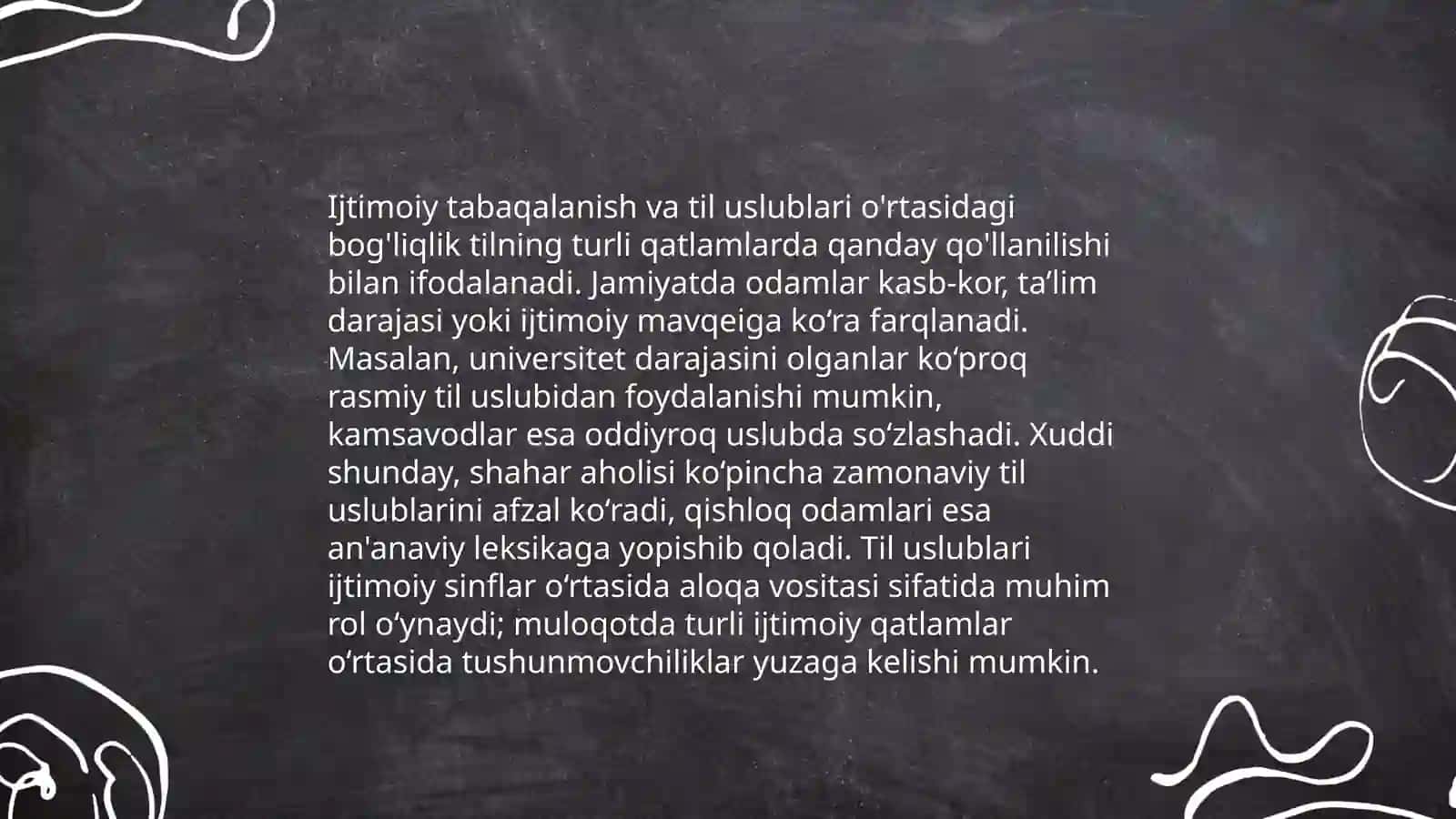 Jamiyat tuzilishi va til tuzilishi:korrelatsiya va differentsiatsiya 4