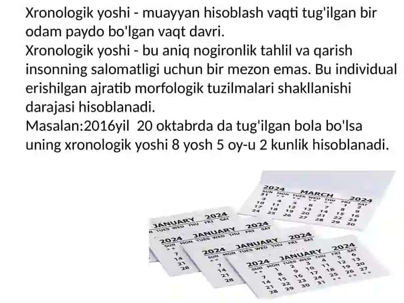 Bolalar O'sish va Rivojlanishni Baholash Standartlari va Mezonlari 4