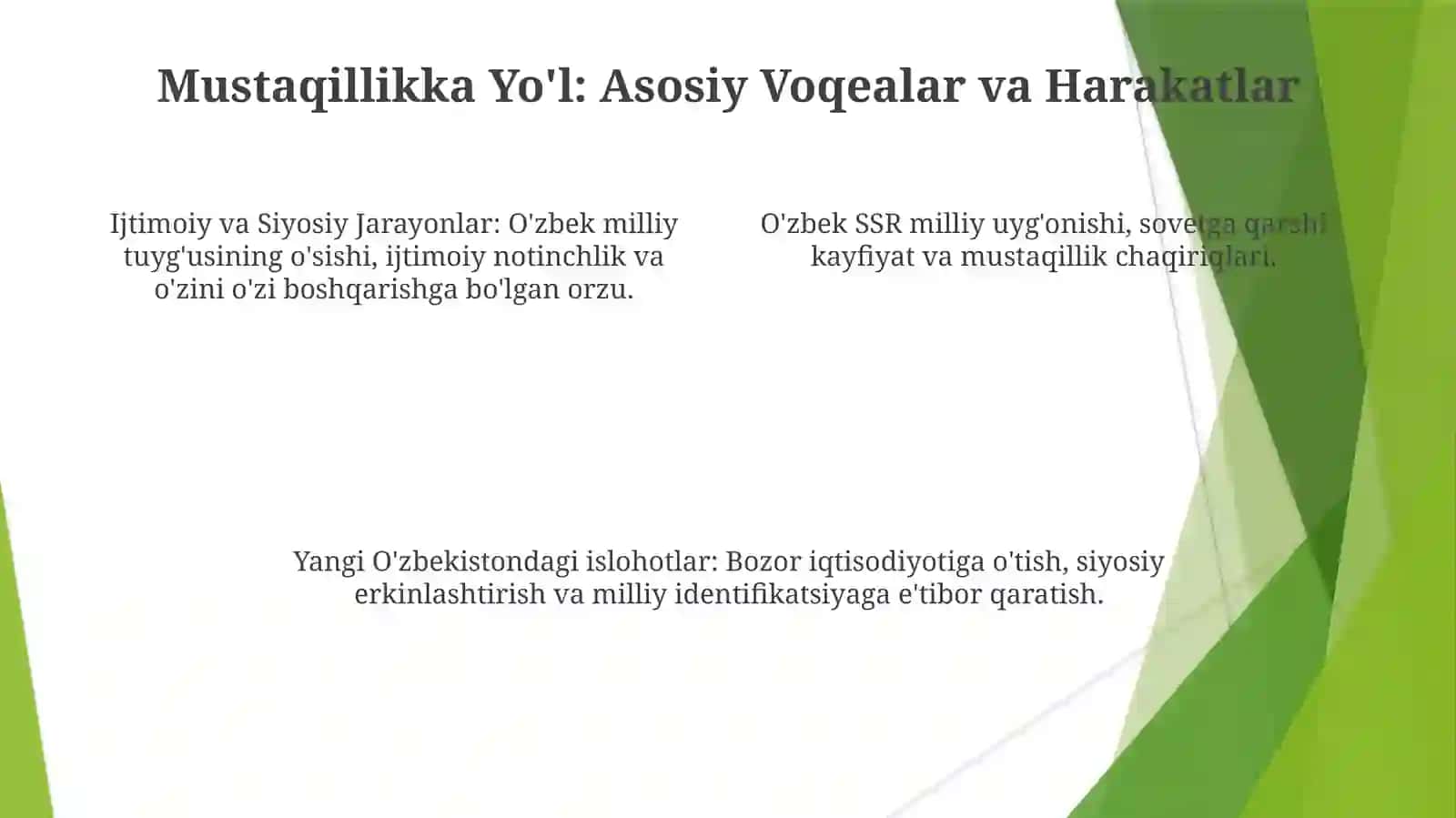 O'zbekistonning Mustaqillikka Erishishdan Oldingi Ijtimoiy va Siyosiy Manzarasi 4