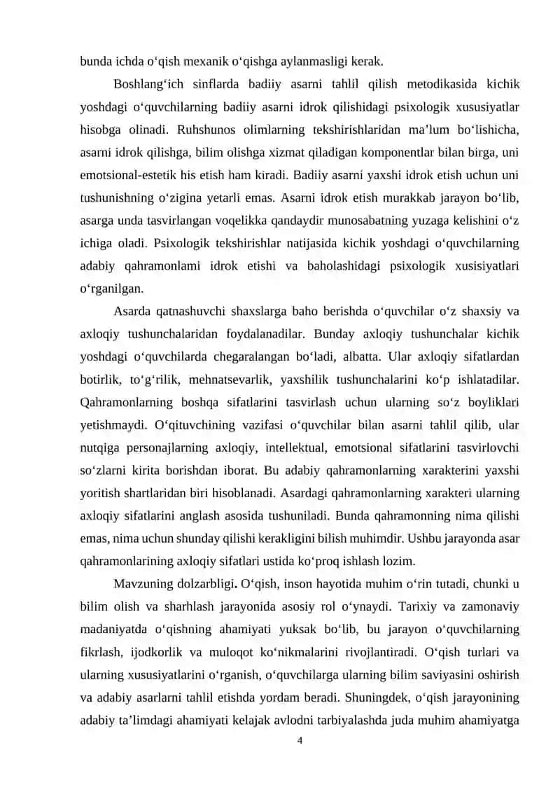 O‘zbek adabiyotini o‘qitish metodikasi 4