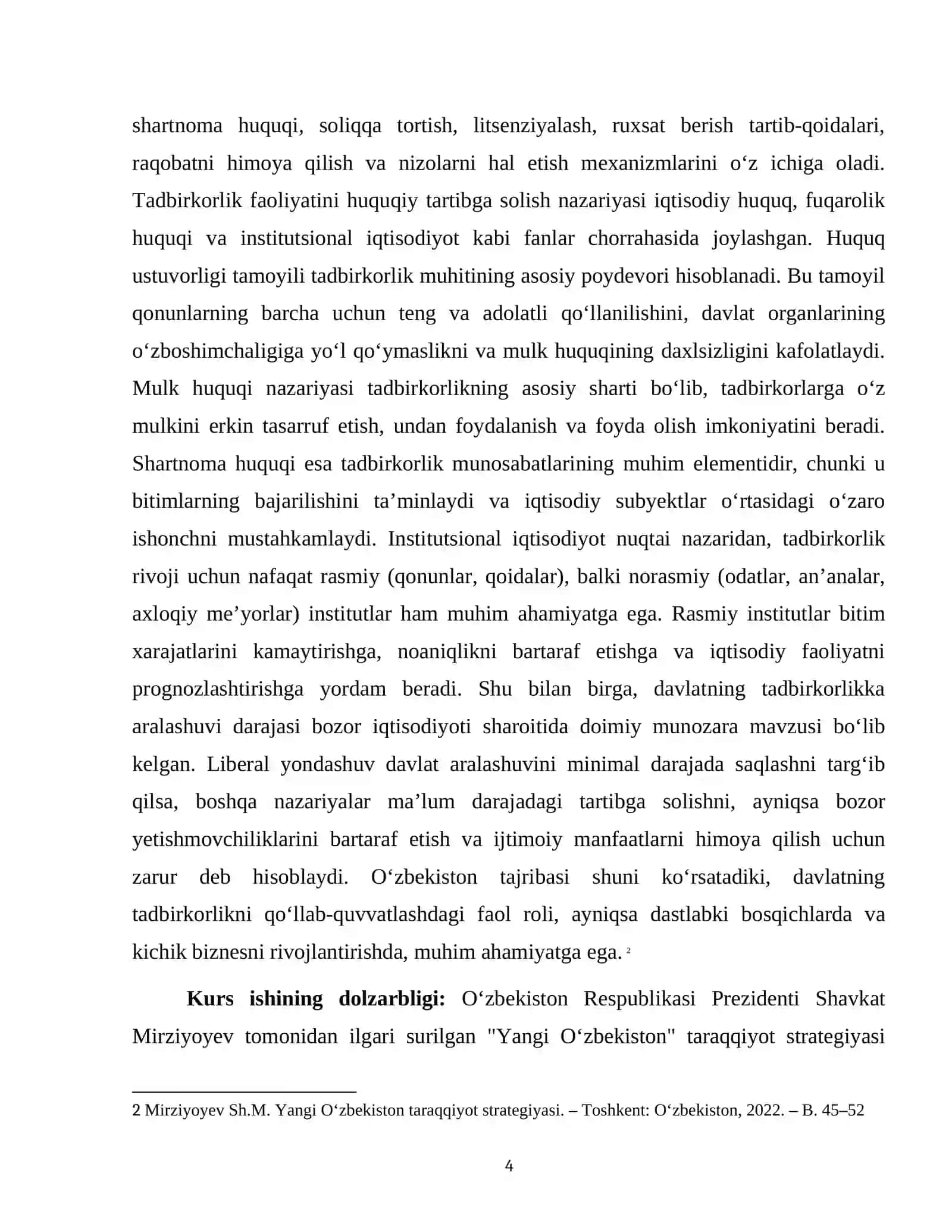 O'ZBEKISTONDA TADBIRKORLIKNI RIVONLANTIRISHNING HUQUQIY ASOSLARI 4