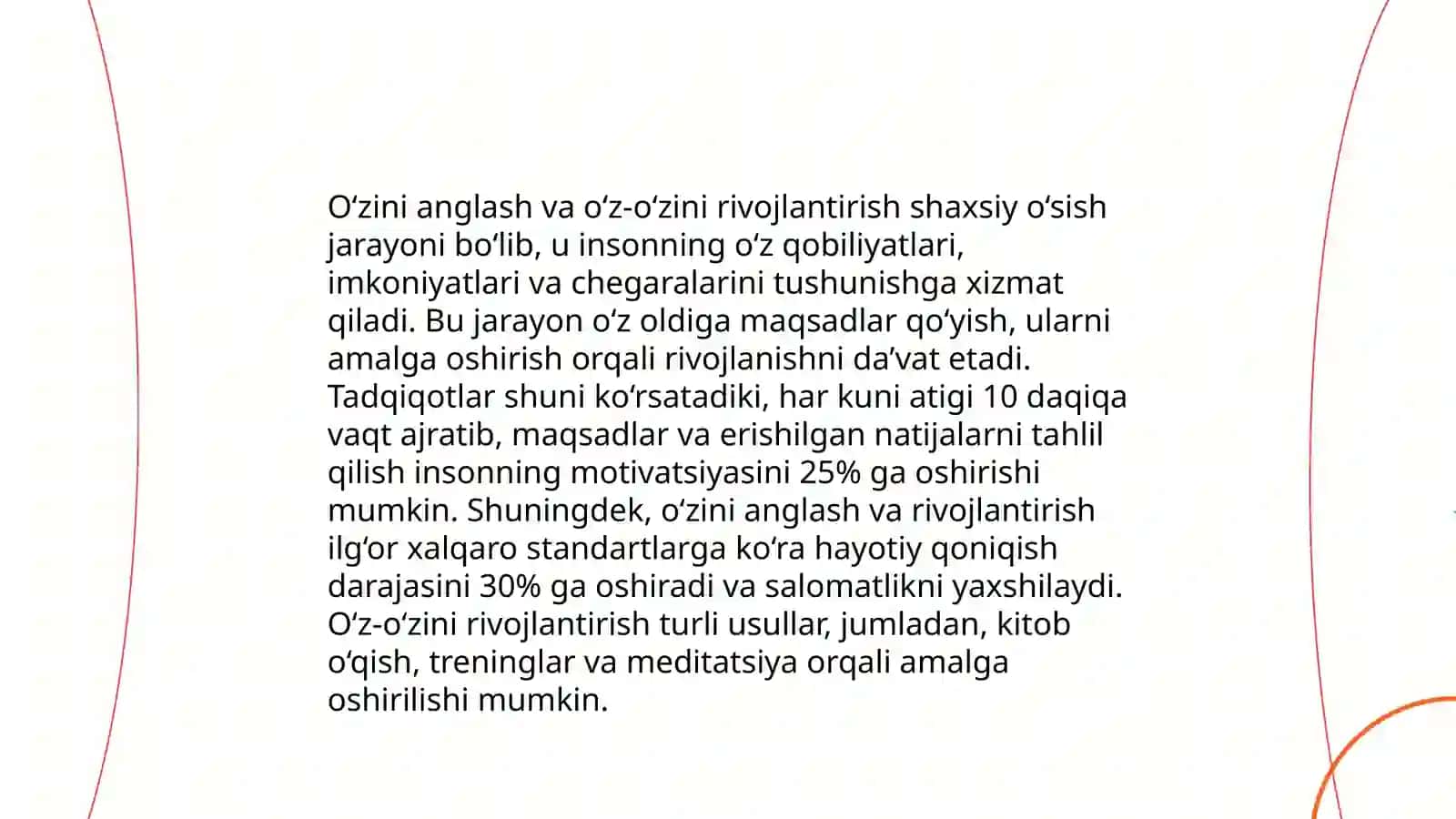 O'z o'zini tarbiyalash va rivojlantirish pedagogik muammo sifatida 4
