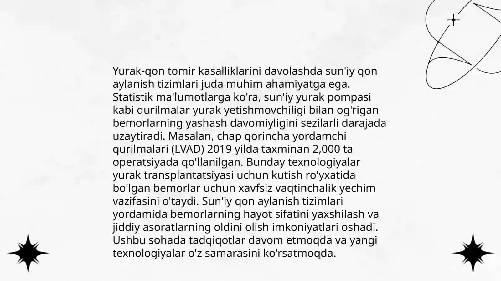 Sun'iy qon aylanish tizimi texnologiyalari 4