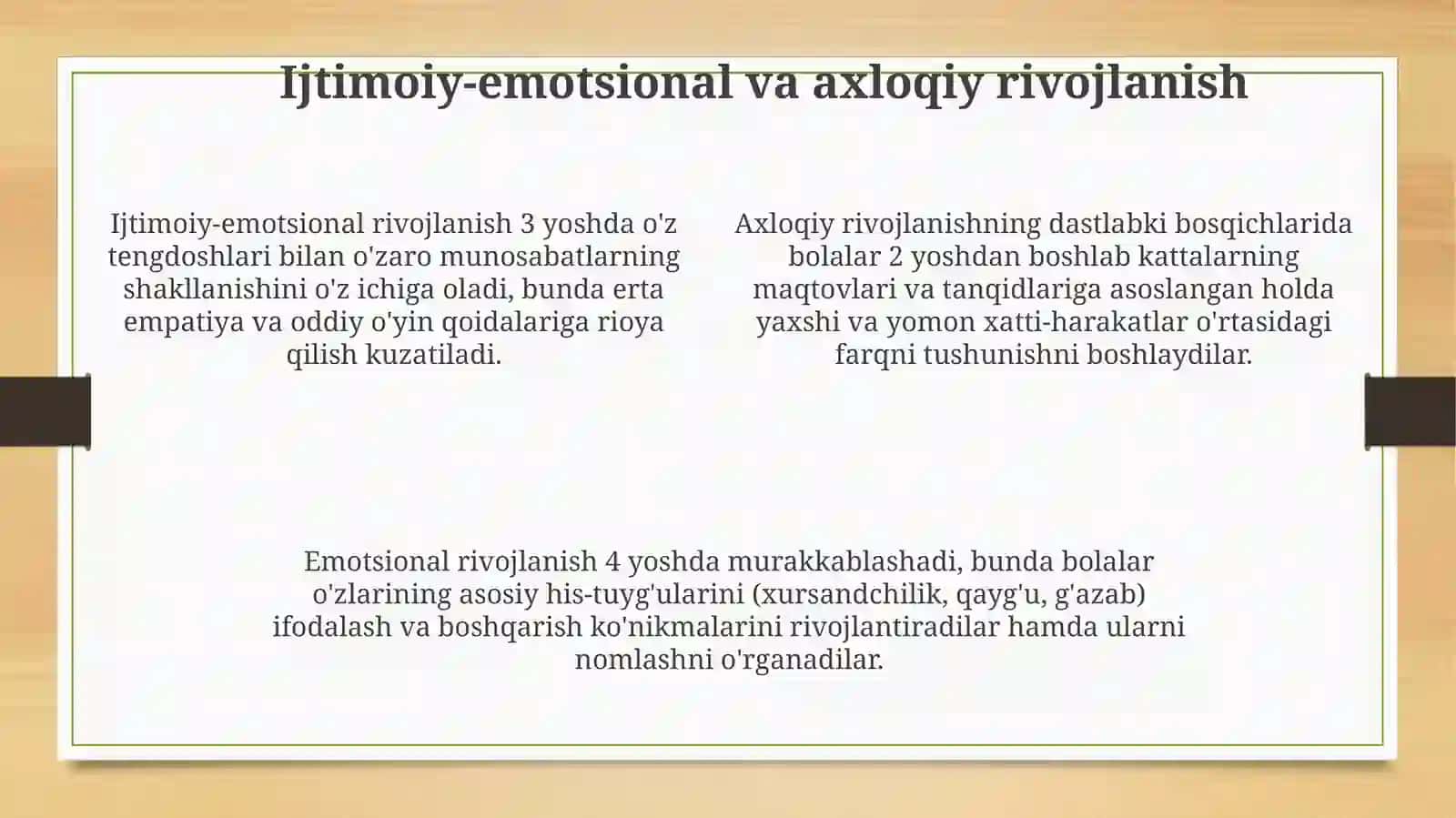 Ilkbolalik davri psixik rivojlanish xususiyatlari 4