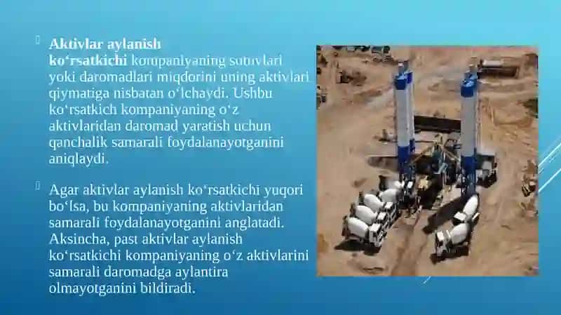 Aktivlarning turlari va ularning bozorda gi aylanishi 4