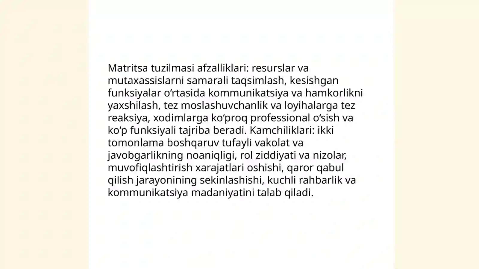 Menijment tuzilmalarining yangi tashkiliy shaklari 4