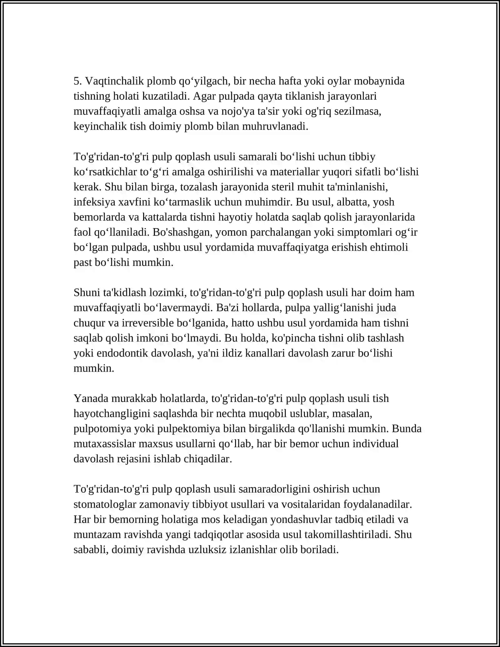 TISH HAYOTCHANLIGINI SAQLASH USLUBLARI 4