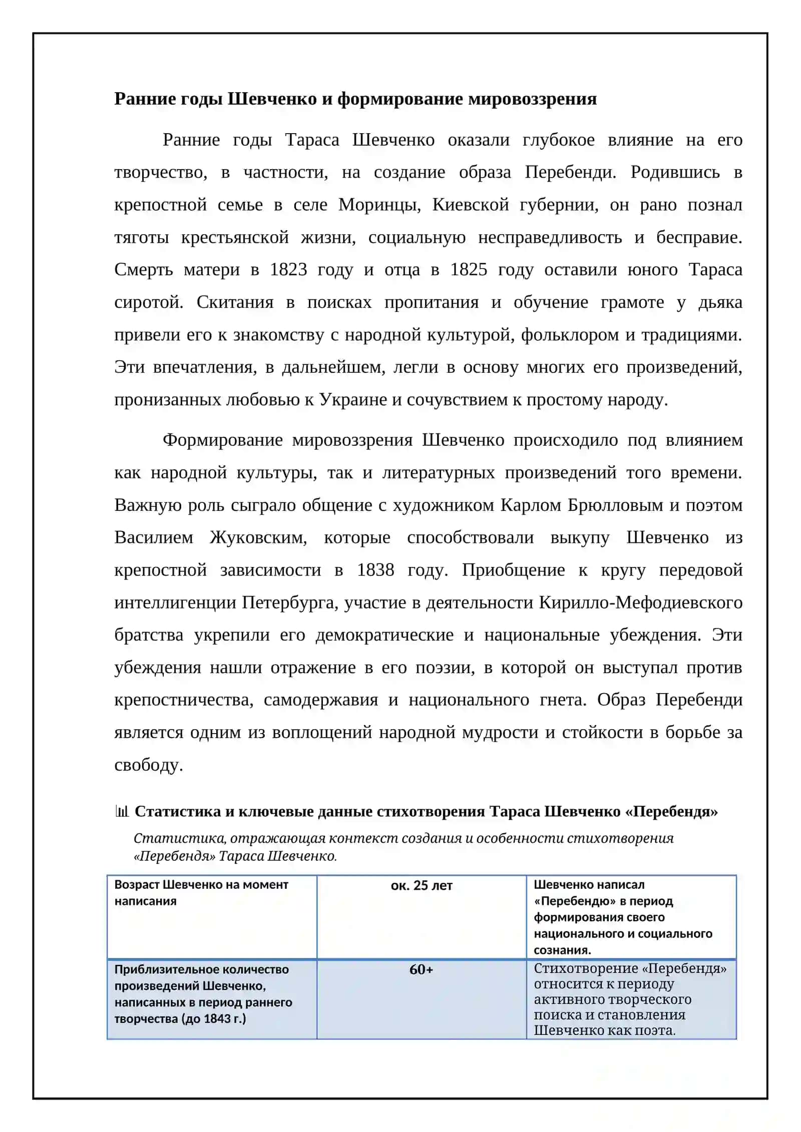 Реферат Тарас Шевченко «Перебёндя» 4