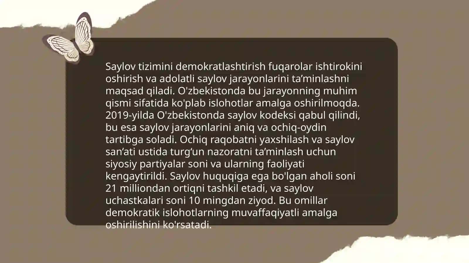 O'zbekistonda demokratik, fuqarolik jamiyati asoslarining shaklanishi amalga oshirilgan siyosiy islohatlar 4