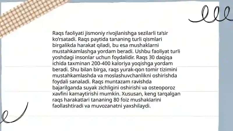 Musiqa mashgʻulotida raqs faoliyatining oʻrni 4