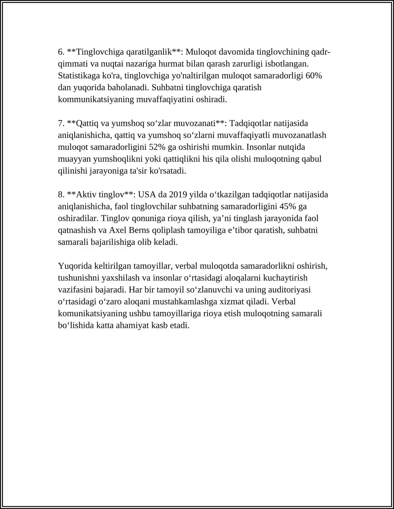 PATSIENT BILAN VERBAL VA NOVERBAL MULOQOT KO'NIKMALARI 4
