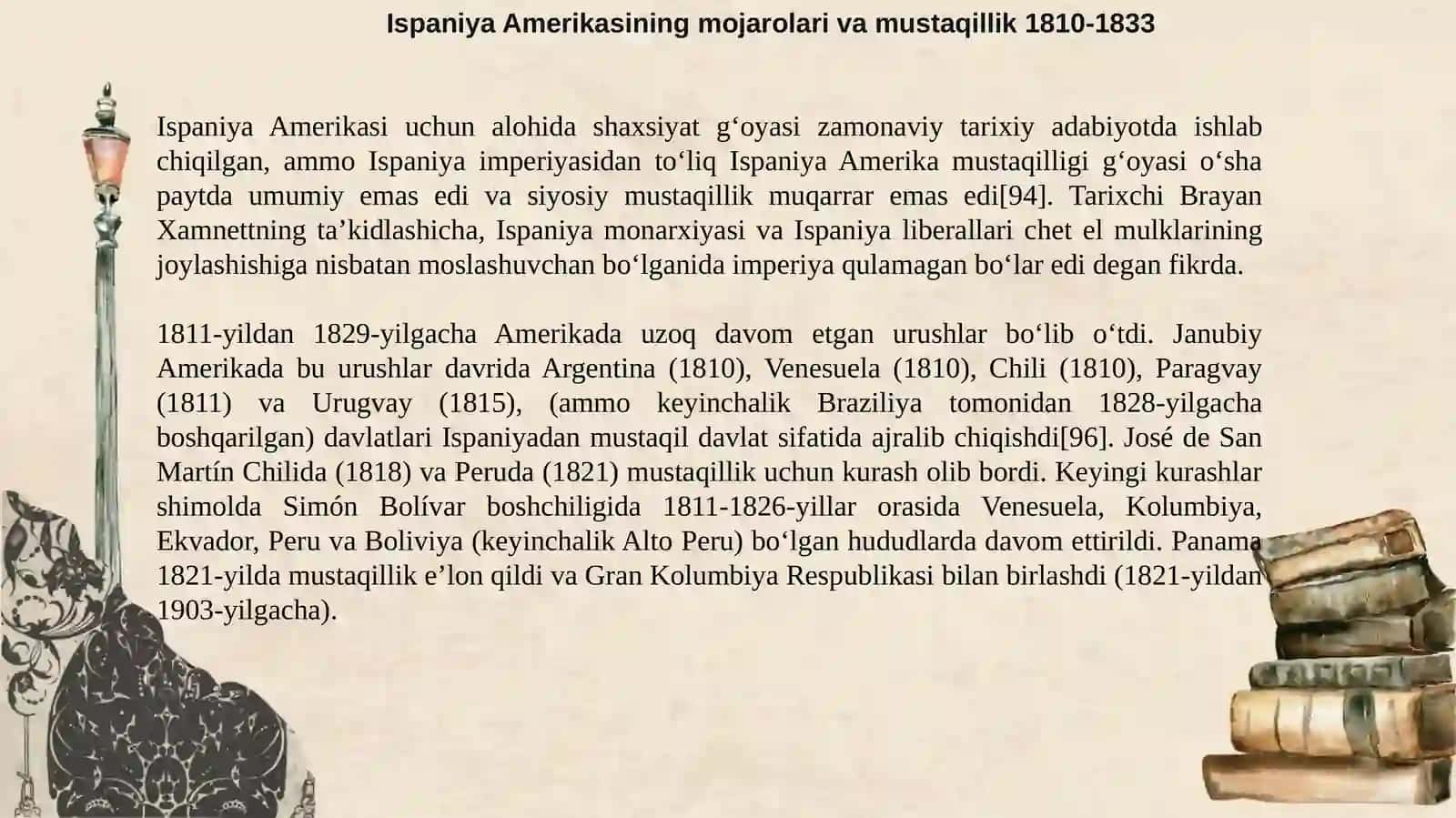 1800-1918 yillarda Ispaniya Umumjahon imperiyasining oxiri (1808-1899) 4