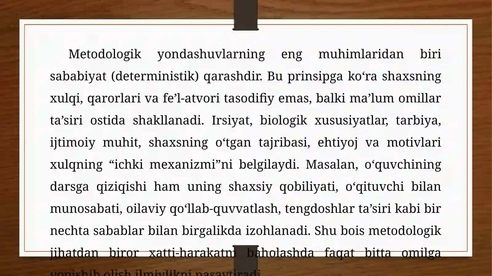 Shaxs psixologiyasining metodologik prinsiplari 4