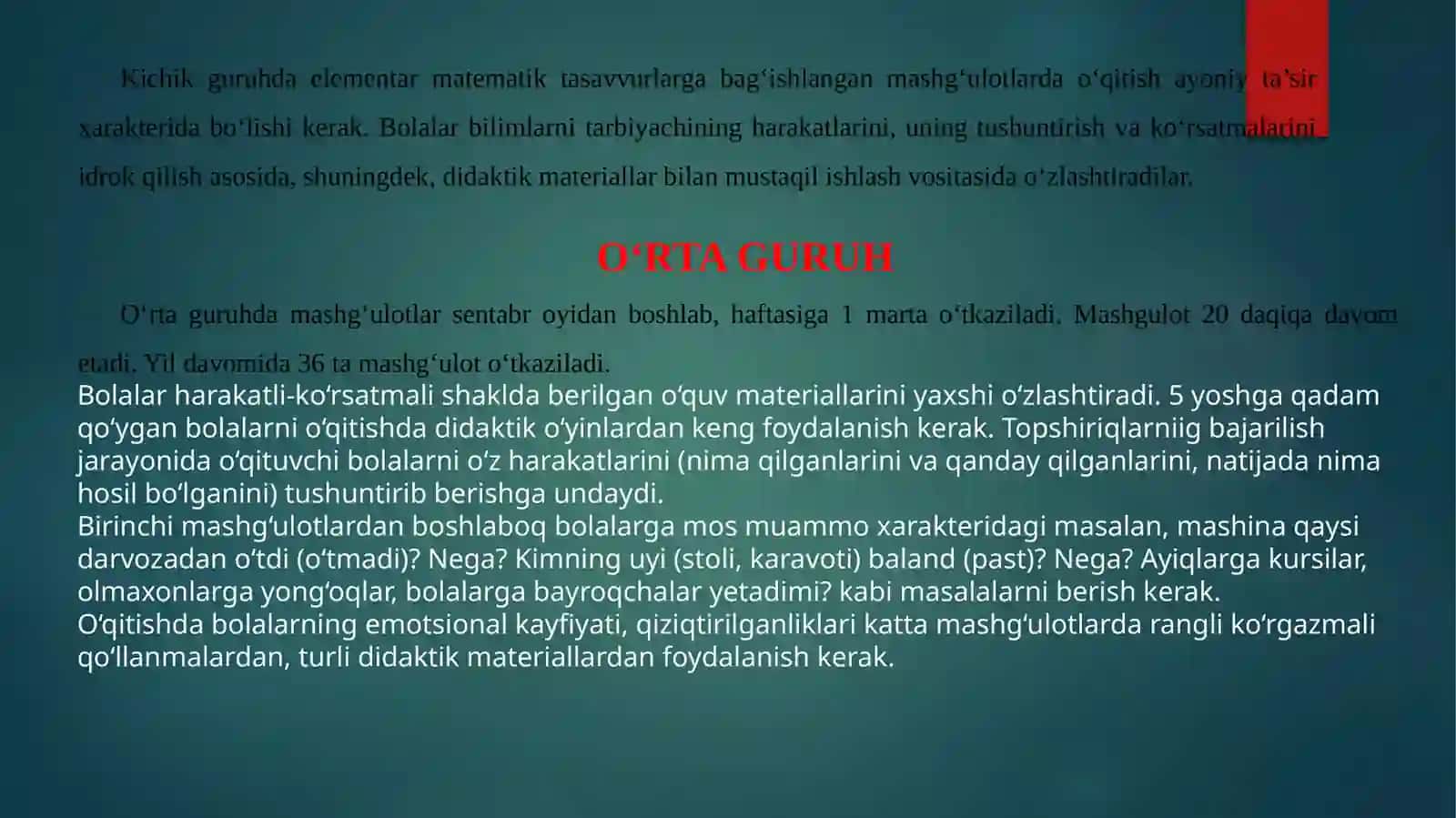 MAKTABGACHA YOSHDAGI BOLALARDA MATEMATIK TASAVURLARINI SHAKLLANTIRISH 4