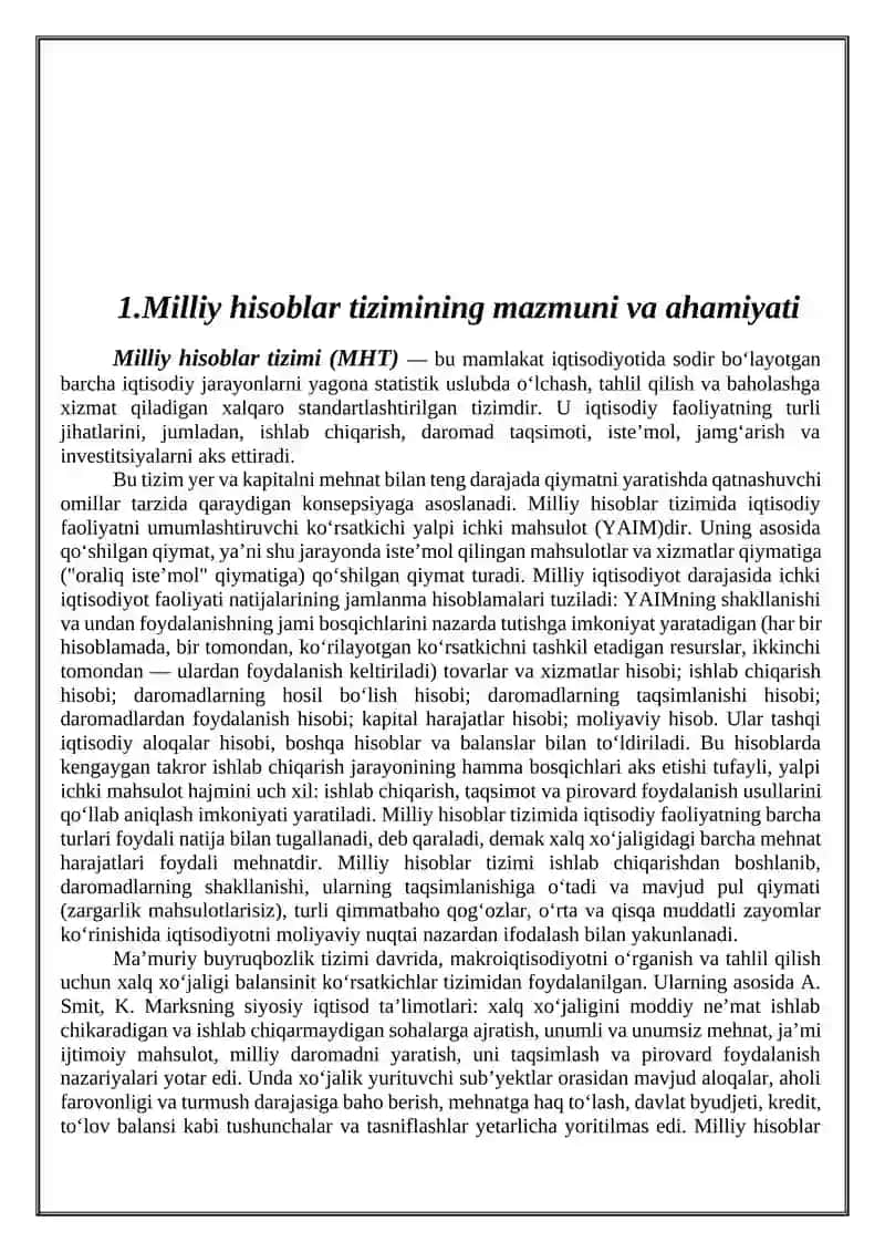 O'zbekistonda milliy hisoblar tizimi, holati va istiqbollari 4