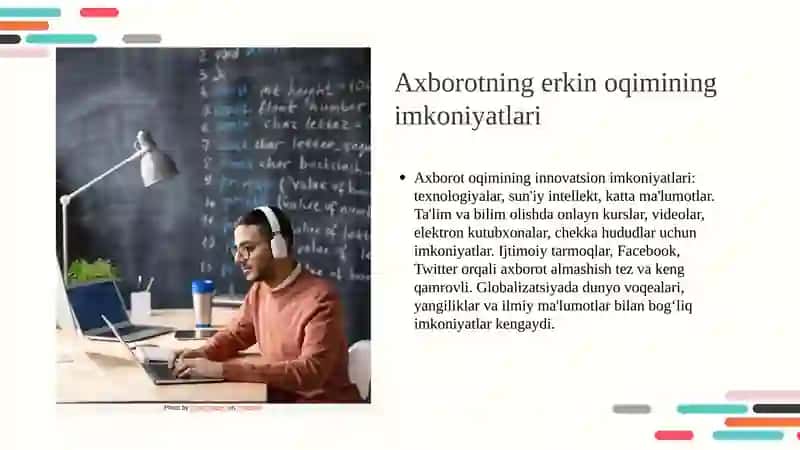 Axborotning erkin oqimining afzalliklari va ziddiyatlari 4