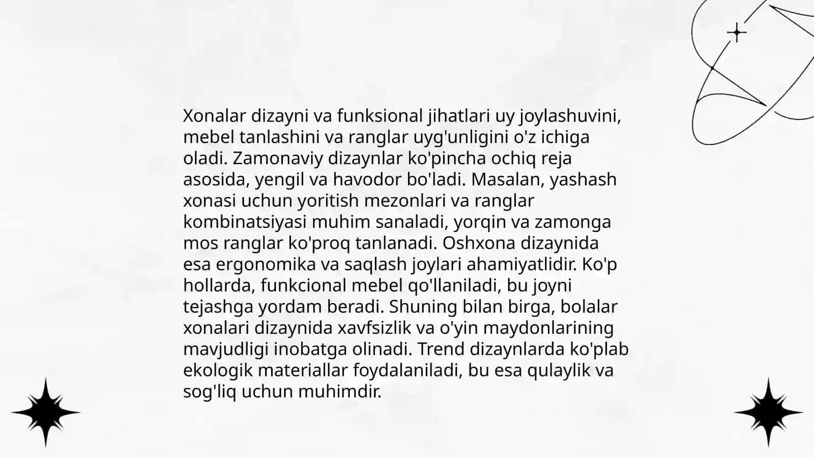 Fan xonalarining jixozlanishini oʻrganish 4